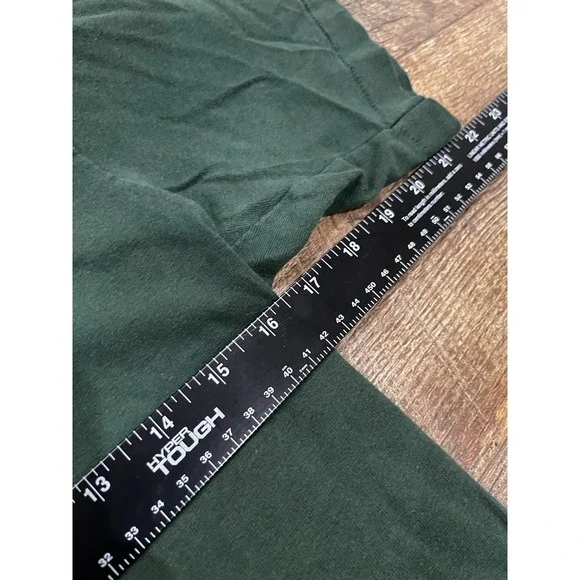 Vintage 90s Alaska Wolf Graphic Tee Single Stitch‎ Shirt Green Youth Large USA - Picture 4 of 5